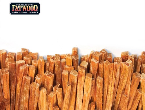 Fatwood tinder fire - 2,