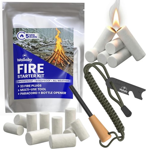 Emergency fire starter - emergency, kit